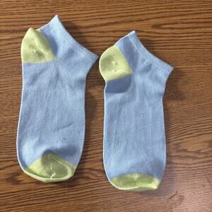 Blue And Green Ankle Socks